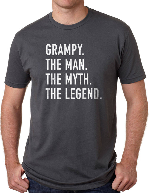 Grandpa Shirt Grampy The Man The Myth The Legend Mens Shirt - Fathers Day Gift - Dad Shirt - Husband Gift - Funny Shirts for Men - eBollo.com
