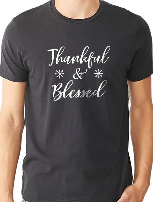 Christmas Dad Gift | Thankful and Blessed T Shirt Christmas Shirt Holiday Gift Husband Gift Wife Shirt Unisex Shirt Christmas Day Gift - eBollo.com