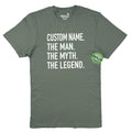Personalized "The Man, The Myth, The Legend" T-Shirt – Father's Day Gift