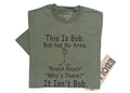 Funny "This is Bob" Knock Knock Joke T-Shirt, Humor Tee