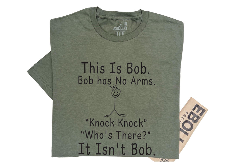 Funny "This is Bob" Knock Knock Joke T-Shirt, Humor Tee