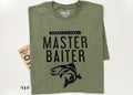 Funny Fishing Shirt – Pro Master Baiter T-Shirt, Fisherman Humor Tee, Gag Gift for Men