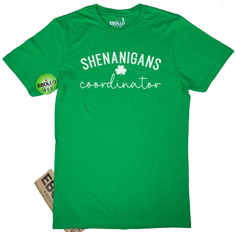 Shenanigans Coordinator St Patricks Day Shirt: Funny Irish Tee