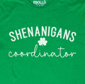 Shenanigans Coordinator St Patricks Day Shirt: Funny Irish Tee