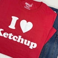 Funny I Love Ketchup T-Shirt: Novelty Foodie Tee