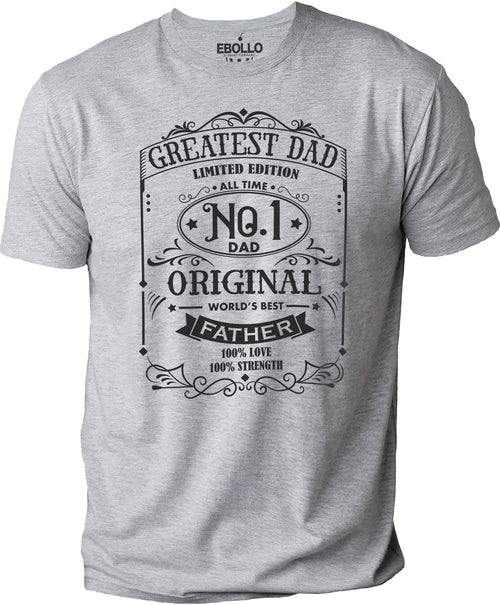 Greatest Dad T-Shirt, No.1 Father, Funny Men's Gift