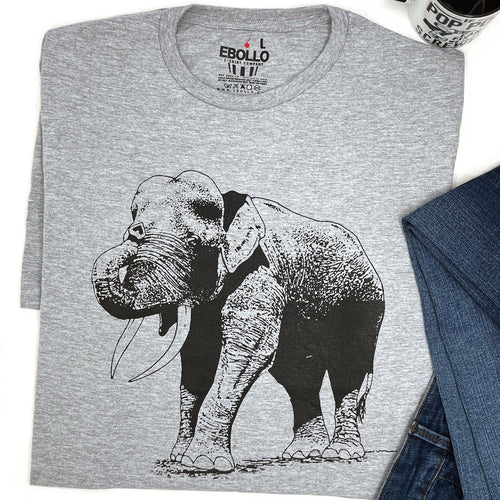 Elephant Graphic Men's T-Shirt: Retro Style Tee, Father's Day Gift