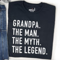 Funny Grandpa T-Shirt: The Man, The Myth, The Legend