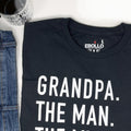 Funny Grandpa T-Shirt: The Man, The Myth, The Legend