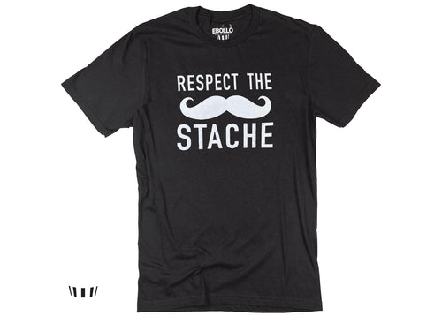 Funny "Respect The Stache" T-Shirt: Dad Gift Tee
