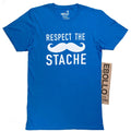 Funny "Respect The Stache" T-Shirt: Dad Gift Tee