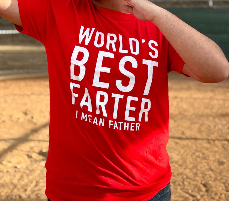 Funny Father's Day T-Shirt, World's Best Farter Humor Gift