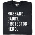 Funny Husband Daddy Protector Hero T-Shirt, Father's Day Gift for Men