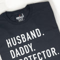 Funny Husband Daddy Protector Hero T-Shirt, Father's Day Gift for Men