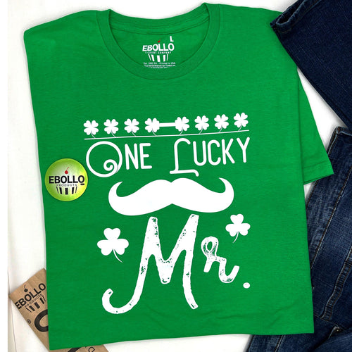 One Lucky Mr St. Patrick's Day T-Shirt - Irish Men's Tee