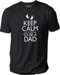 Funny Expecting Dad T-Shirt: Keep Calm Baby Announcement Tee
