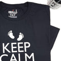 Funny Expecting Dad T-Shirt: Keep Calm Baby Announcement Tee