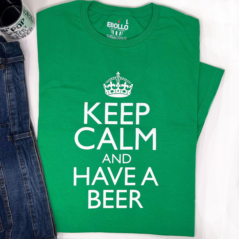 St Patrick's Day T-Shirt: Keep Calm and Have a Beer, Irish Gift
