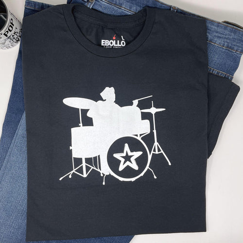 Classic Drums Graphic Tee: Funny Drummer Band Shirt