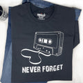 Never Forget Cassette Tape T-Shirt: Retro Humor Tee