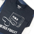 Never Forget Cassette Tape T-Shirt: Retro Humor Tee