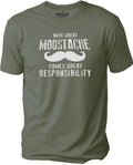 Funny Mustache T-Shirt for Men, Fathers Day Gift, Dad Humor Tee