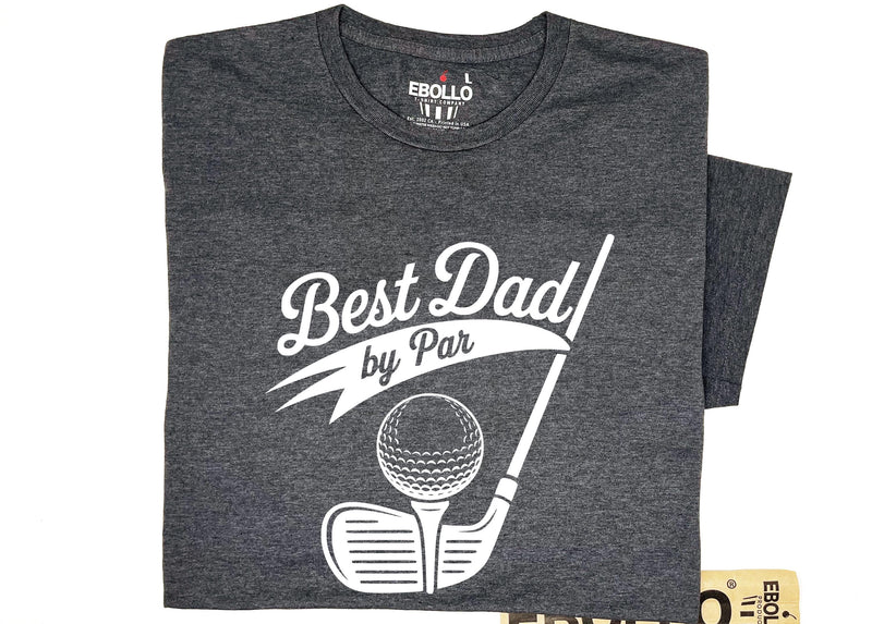 Best Dad By Par - Funny Shirt Men - Golf Lover Shirt - Gift for Husband and Dad - Funny Golf Tee