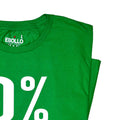 0% Irish Funny St. Patrick's Day Tee, Unisex Casual Irish Humor T-Shirt Gift
