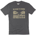 The Secret to Fishing Shirt for Men – Funny Fisherman Tee – Fish Where The Fish are