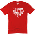 This is My Christmas Drinking Shirt Funny Holiday Tee for Men Women – Santa Drinking Graphic T-Shirt