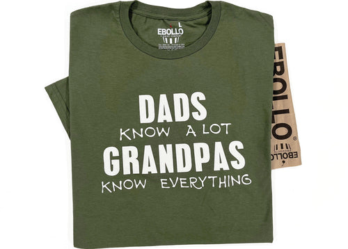 Funny Grandpa T-Shirt, Dad Knows a Lot, Father's Day Gift, Grandpa Tee