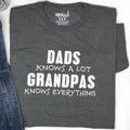 Funny Grandpa T-Shirt, Dad Knows a Lot, Father's Day Gift, Grandpa Tee