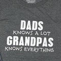 Funny Grandpa T-Shirt, Dad Knows a Lot, Father's Day Gift, Grandpa Tee