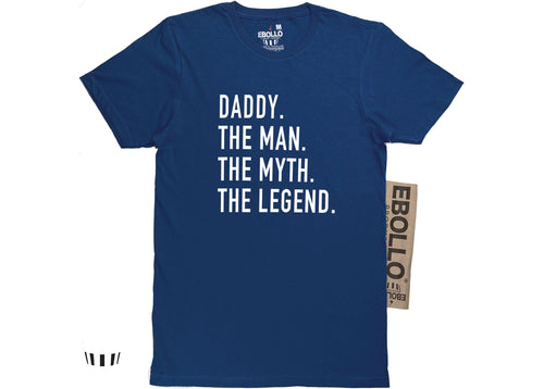 Funny Dad T-Shirt The Man Myth Legend Fathers Day Gift Soft Cotton Mens Tee
