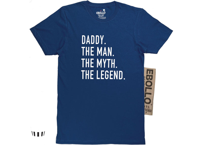 Funny Dad T-Shirt The Man Myth Legend Fathers Day Gift Soft Cotton Mens Tee