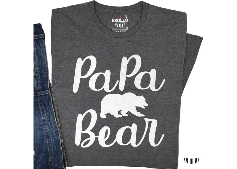 Papa Bear T-Shirt for Men, Funny Dad Gift, Father's Day Shirt