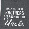 Promoted To Uncle T-Shirt | Brother Gift, Funny Uncle Shirt
