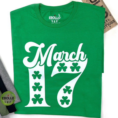 Lucky Shamrock Irish Shirt, St Patrick's Day March 17 Tee