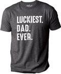 Luckiest Dad Ever Shirt: St. Patrick's Day Shamrock Graphic Tee