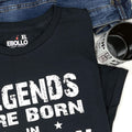 Legends Are Born in February Shirt: Funny Men's Birthday Tee