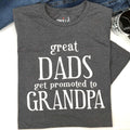 Promoted to Grandpa T-Shirt, Father's Day Gift for Dads, Grandfather Gift