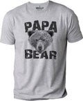 Papa Bear Graphic Tee, Funny Father's Day Gift for Dad & Husband, Proud Father Shirt
