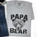 Papa Bear Graphic Tee, Funny Father's Day Gift for Dad & Husband, Proud Father Shirt
