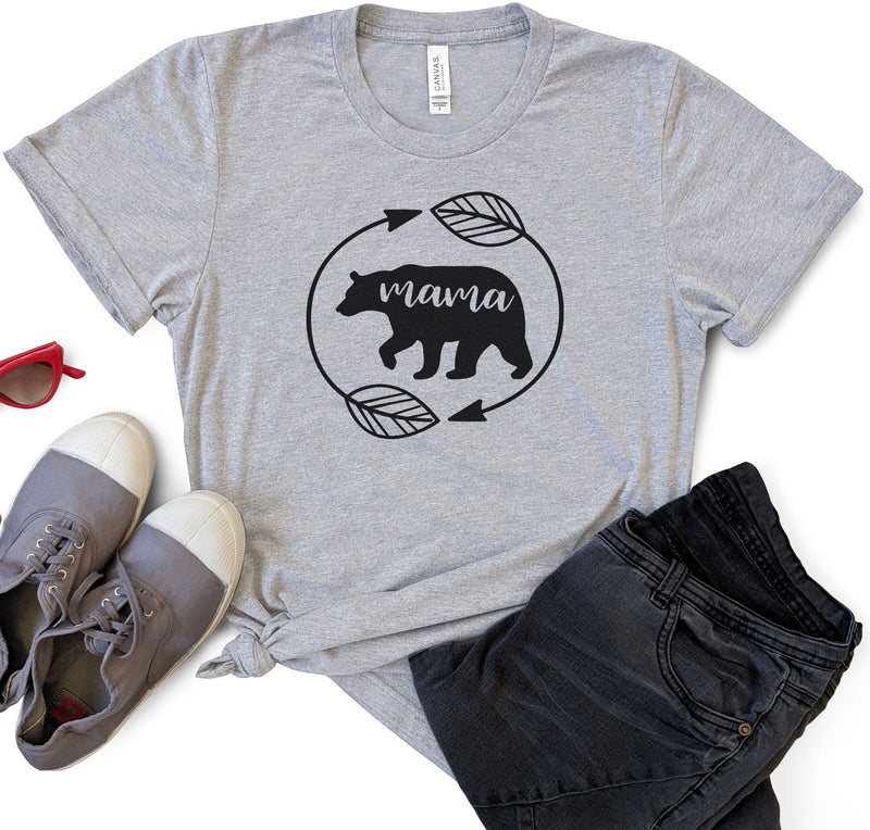 Mama Bear T-Shirt for Women, Mothers Day Gift, Soft Comfortable Mom Shirt