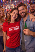 My Husband is Awesome T-Shirt, Valentine's Day Gift for Wife
