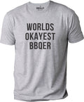 Funny Father's Day BBQ Shirt: World's Okayest BBQer Dad Apparel