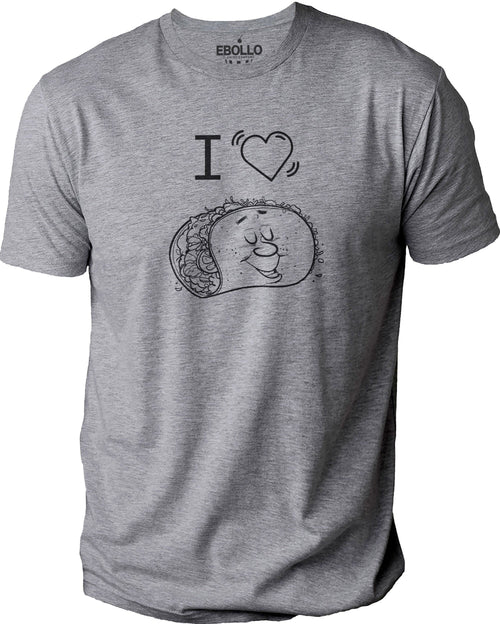I Heart Tacos Shirt, Funny Taco Lover Tee for Men, Husband & Dad Gift