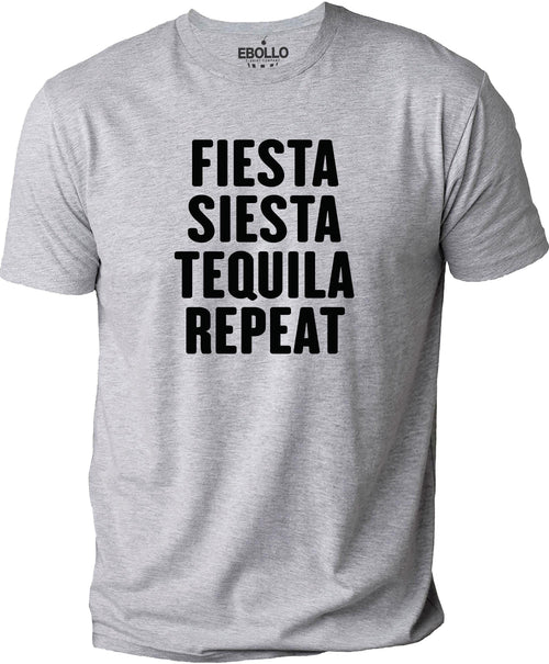 Funny Tequila Shirt | Fiesta Siesta Repeat Dad Gift