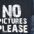 Funny "No Pictures Please" T-Shirt | Humorous Men's Apparel