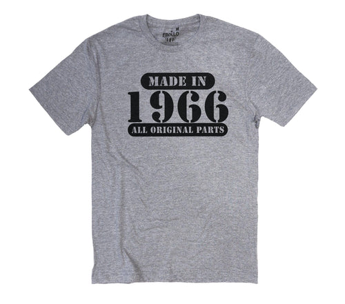 Fathers Day Gift, Made in 1966 ( ANY YEAR) all original parts Mens T shirt Dad Gift Father Gift Dad Shirt Funny T shirt